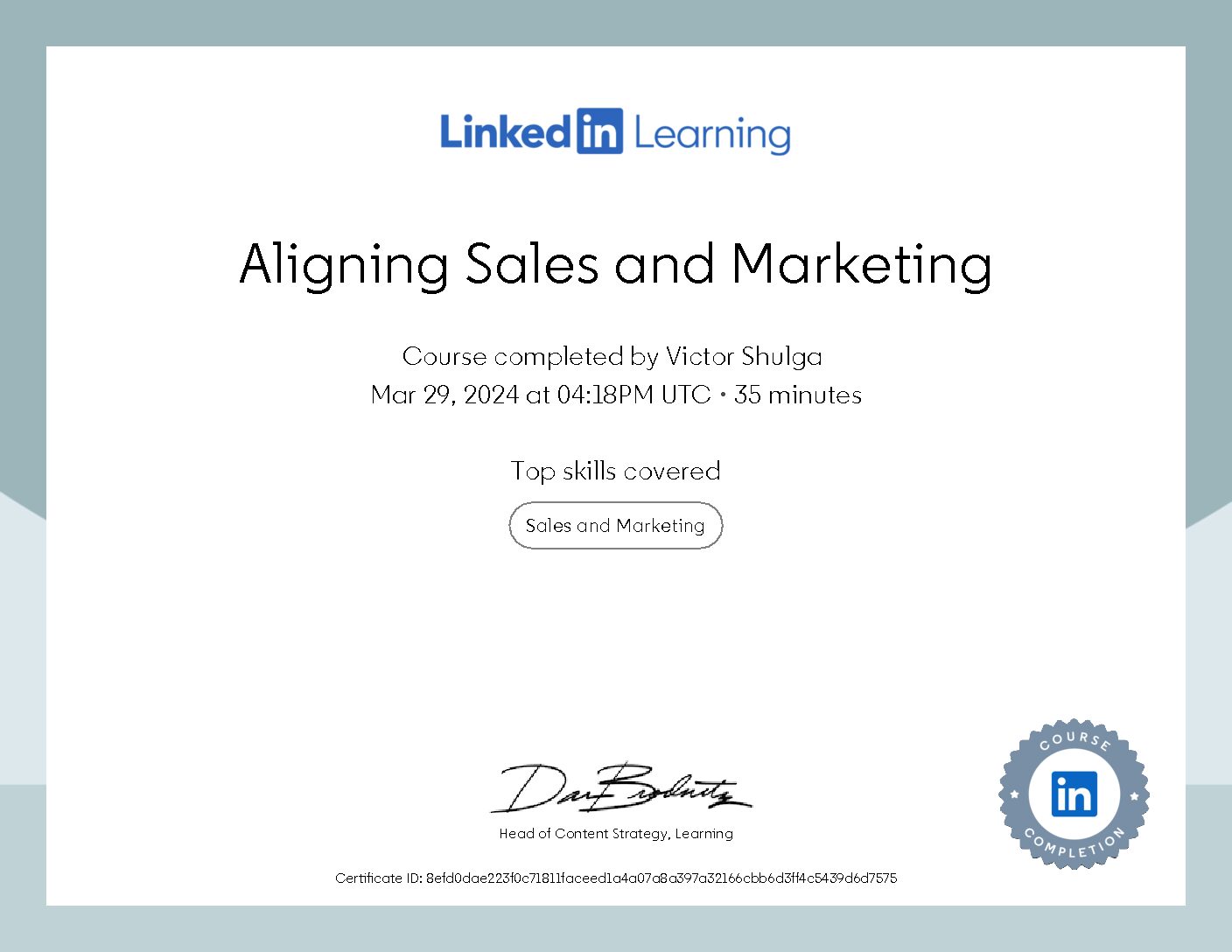Linkedin_Aligning Sales and Marketing